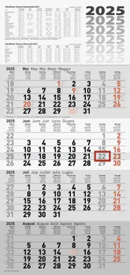 Immagine prodotto di rido idé calendario da parete "calendario 4 mesi quattroplan 2" 2025