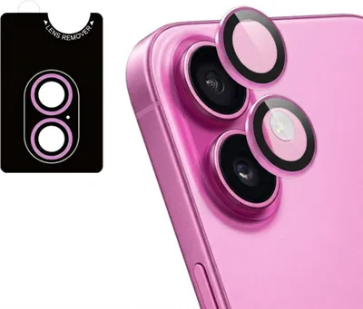 Image de imoshion 2 Pack Camera lens protector voor de Apple iPhone 16 / 16 Plus - Roze