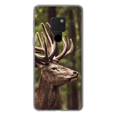 Produktbild von MuchoWow® Handyhülle Schutzhülle Hülle für Huawei P40 Lite Hirsch - Natur - Geweih - Wald - Tiere Silikon Softcase Handy Hülle - Handy