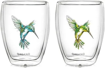 Immagine prodotto di Set da caffè in vetro (2 pezzi, 250 ml)