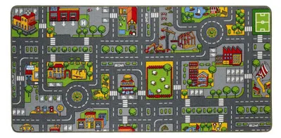 Immagine prodotto di DOCHTMANN Tappeto per bambini city 67x100cm