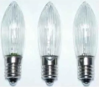 Produktbild von Hellum Ersatz-Riffelkerze-LED klar 12V 3Stk; 912333
