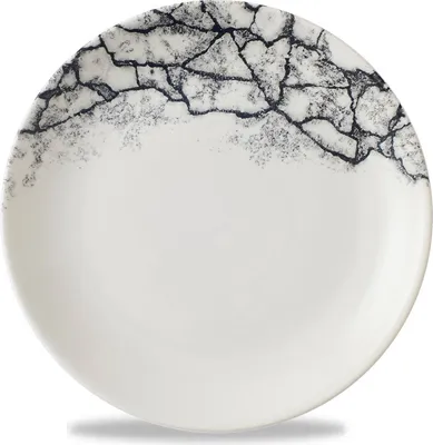 Produktbild von Churchill Kintsugi Accents Quartz Black Evolve Coupe-Teller, 165 mm, (12 Stück)