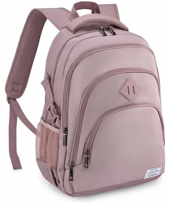 Zdjęcie produktu dla Duży plecak damski różowy szkolny pojemny z miejscem na laptopa 17” ZAGATTO