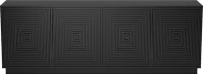 Produktbild von 4-türige Kommode aus MDF - Schwarz - MEZULIA
