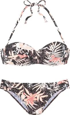 Produktbild von Buffalo Bügel-Bandeau-Bikini braun-apricot Größe 42 Cup E