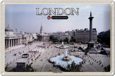 Produktbild von Blechschild Städte Trafalgar Square London UK 30x20cm