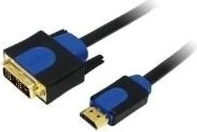 Image de LogiLink Câble HDMI High Speed HDMI - DVI-D 2 m noir/bleu