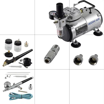 Produktbild von Agora-Tec® Airbrush Komplett-Set EXPERT I.1