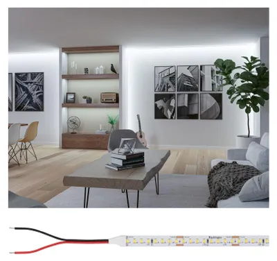 Produktbild von Paulmann 76024, Universalstreifenleuchte, Ambiente, Ausrichtung, Drinnen, Weiß, Kunststoff, IP20