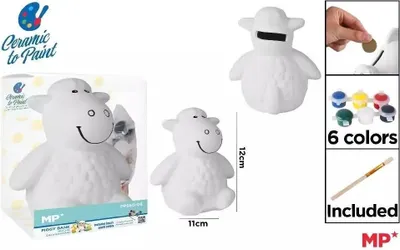 Zdjęcie produktu dla Skarbonka ceramiczna do malowania owieczka