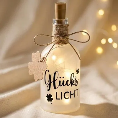 Productafbeelding van LED fleslamp met geluksstop - Decoratieve verlichting
