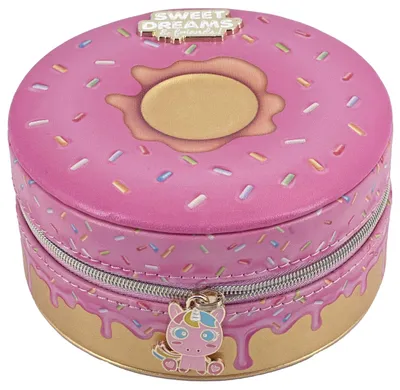 Produktbild von Sweet Dreams Donut-förmige Schmuckschatulle Rosa  Kinder Rosa One Size