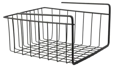 Produktbild von Hangekorb fur Schrank - Metall - 26 x 14 x 26 cm - schwarz - Schrankkorb - Aufbewahrungsmobel