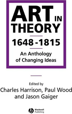 Produktbild von Art in Theory 1648-1815