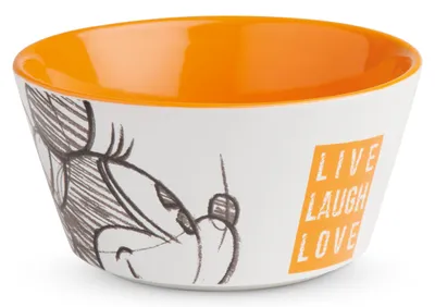Image de Egan DISNEY LIVE LAUGH LOVE Bol orange MINNIE 520 ml ⌀13 cm