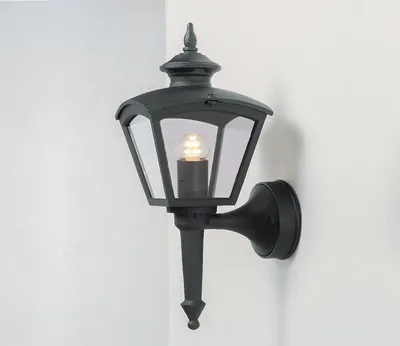 Produktbild von LED Außenwandleuchte Fassadenbeleuchtung & Hausbeleuchtung, Wandlaterne Schwarz