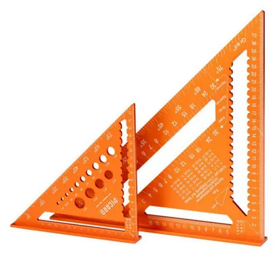 Obrázok produktu pre Picard stolársky štvorhran Uhlový trojuholník hliníkový set 300 mm 180 mm 0071520-002