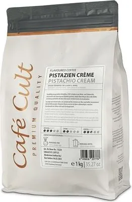 A bag of flavored coffee beans.