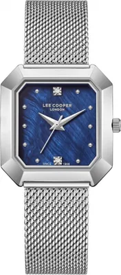 Produktbild von Damenarmbanduhr von LEE COOPER LC08027.390 in Marineblau, ein modisches Geschenk.