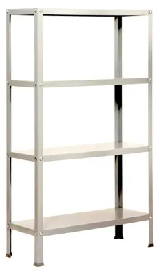 Image de Etagère Légère Sans Vis Simonhome Classic Mini 4/300 Blanc/blanc Blanc 1600x800x300 - Simonrack