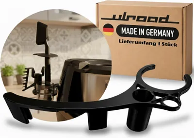 Produktbild von ULROAD passend für Monsieur Cuisine COMPACT Zubehör Halterung Spatel Schmetterling Befestigung Montage am Gerät (Schwarz)