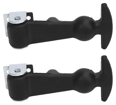 Image de Lot de 2 loquets à poignée en T avec capuchon en caoutchouc pour glacières, compartiments de bateau, coffres de chargement, véhicules automobiles, camions et boîtes à outils