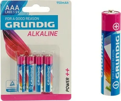 Produktbild von Grundig - Grundig AAA Batterien Alkaline 4 Stück 950mah