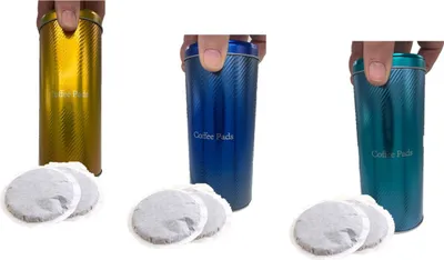 Produktbild von Aufbewahrung kaffeepads - Kaffeepaddose hält die Pads länger frisch - Pad Dose für Senseo Pads - Vorratsdose für Kaffeepads