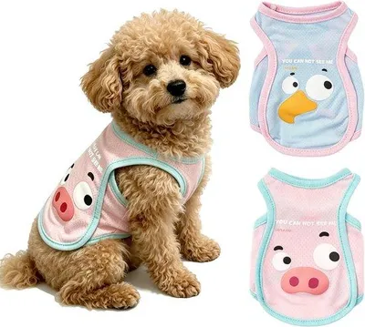 Produktbild von Famanu Hundekühlwesten Set von 2 - Atmungsaktives Mesh für kleine Hunde (5-6 lbs, Größe M)
