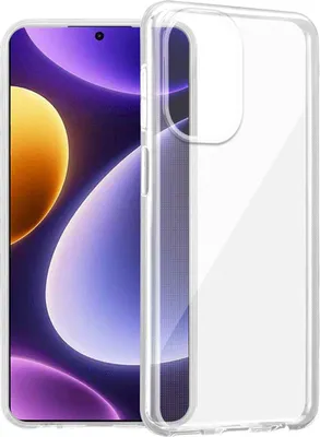 Image de Cadorabo Housse pour Xiaomi Poco F5 en TRANSPARENT COMPLET Housse de protection en silicone TPU flexible Back Case Cover Etui Handy Hülle