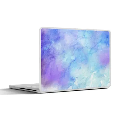 Produktbild von MuchoWow® Laptop Aufkleber Sticker Cover Aquarell - Lila - Hellblau 40x30 cm - Laptop Dekoration - Selbstklebend