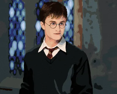Obrázok produktu pre Zuty - Maľovanie podľa čísel - HARRY POTTER V ŠKOLE, 40x50 cm, vypnuté plátno na rám