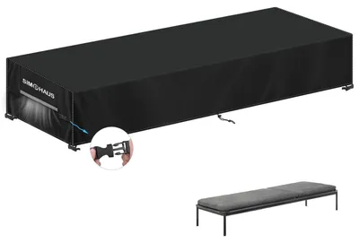 Obrázek produktu pro Ochranný kryt na zahradní lehátko, vodotěsný, odolný vůči UV záření, rozměry 220x80x40 cm, materiál: tkanina Oxford 420D