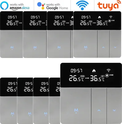 Produktbild von 9X WiFi Digital LCD Raumthermostat Thermostat für Wassererwärmung Fußbodenheizung APP & Sprachsteuerung programmierbarer Raumthermostat ,Frostschutz