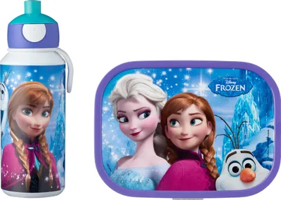 Produktbild von Mepal | Pop-up Trinkflasche & Brotdose Set | Campus Frozen Sisters Forever | praktische Kombination für unterwegs | kinderfreundliches Design | robust & langlebig | ideal für Schule oder Ausflüge