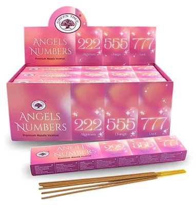 Produktbild von Räucherstab. Green Tree "Angel Nu.RS558: Räucherstäbchen Green Tree Incense "Angel Numbers" 15gr.