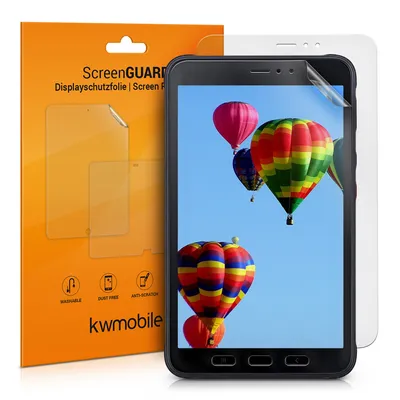 Produktbild von kwmobile 2x Tablet Schutzfolie kompatibel mit Samsung Galaxy Tab Active 3 Folie - Full Screen Protector - Tablet Displayfolie entspiegelt