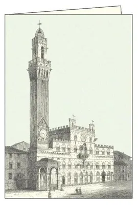 Zdjęcie produktu dla Karnet z kopertą ITW 012 Siena Piazza del Campo - Rossi