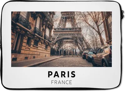 Produktbild von MuchoWow® Laptop Hülle 13 Zoll Frankreich - Paris - Eiffelturm Laptoptasche - Laptophülle - Sleeve - Rundumschutz