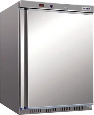 Produktbild von KBS Gewerbekühlschrank 129 Liter 600x600x850 mm Umluft Edelstahl Steckerfertig
