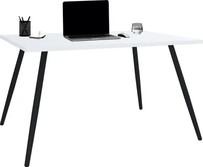 Produktbild von VCM Schreibtisch Computertisch Bürotisch Skandanivischer Retro Look Salia 138x50 cm