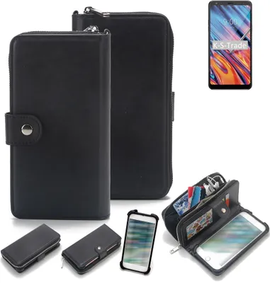 Produktbild von K-S-Trade 2in1 Handyhülle Schutzhülle kompatibel mit LG Electronics Stylo 5x  & Portemonnee Cover Handy Hülle Case Etui Geldbörse Wallet Bookstyle
