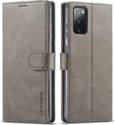 Produktbild von Samsung Galaxy M52 5G Hülle, Klapphüllen Brieftasche Leder Magnetverschluss Ständer Schutzhülle für Galaxy M52 5G Grau