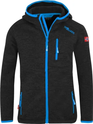 Produktbild von Trollkids Kinder Fleecejacke Grau 222-605 Grösse 152
