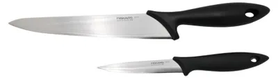 Produktbild von Fiskars 1023783 Messer-Set, 2-teilig, schwarz
