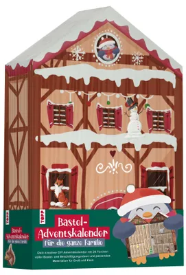 Produktbild von Bastel-Adventskalender für die ganze Familie - Dein kreativer DIY-Adventskalender mit 24 Türchen voller Bastel- und Beschäftigungsideen