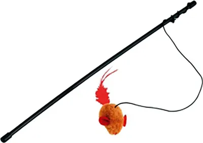 Zdjęcie produktu dla Wędka dla kota, z myszką, 48 cm, Kerbl