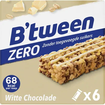 Immagine prodotto di Hero B'tween Zero Granenreep Cioccolato Bianco 120g – Barretta al muesli senza zucchero