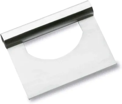 Productafbeelding van Deegschraper RVS - Keuken spatel - Bakken en Koken - Vaatwasmachinebestendig - 9x15 cm - Zilver